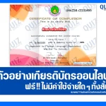 เกียรติบัตรออนไลน์ฟรี ทำข้อสอบวัดระดับความรู้ ภาษาอังกฤษ Verb to have 2025