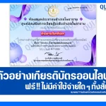 เกียรติบัตรออนไลน์ฟรี ทำข้อสอบวัดระดับความรู้ เรื่อง Stroke โรคหลอดเลือดสมอง 2025