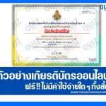 เกียรติบัตรออนไลน์ฟรี ทำข้อสอบวัดระดับความรู้ เรื่อง English Vocabulary Level A1-B2 2025